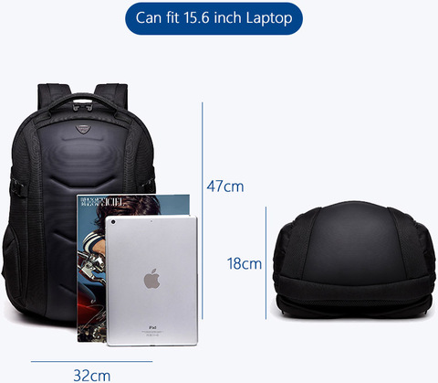 Картинка рюкзак городской Ozuko 8980 Black - 5