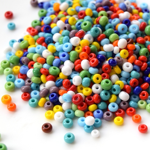 Бисер чешский полосатый Preciosa 371-99001-19690, размер 8/0