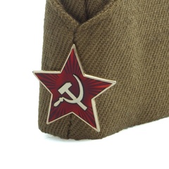 Купить пилотку с Красной звездой - Магазин тельняшек.ру 8-800-700-93-18Пилотка солдатская с Красной звездой в Магазине тельняшек