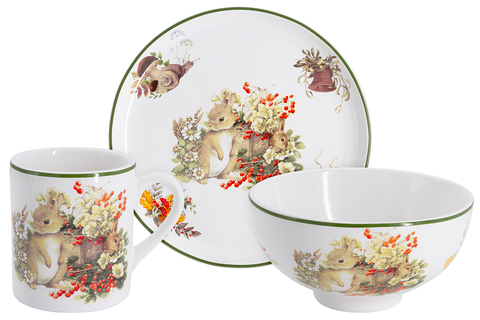 Набор 3 предмета Imari Зайчата