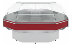 Холодильная витрина CARBOMA ATRIUM G120 VM-5 динамика (внешний угол 90)