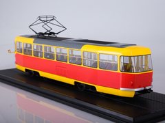 Tram Tatra T3SU bright-yellow-red 1:43 Start Scale Models (SSM)