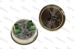 Кнопка (кнопочный модуль) EA2406S-S-W-FAN "Вентилятор", круглая, статическая белая подсветка, Брайль
