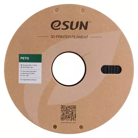 Катушка PETG-пластика ESUN 1.75 мм 1кг., черная