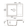Omoikiri 4993515 кухонная мойка Daisen 65T-CH Tetogranit/шампань