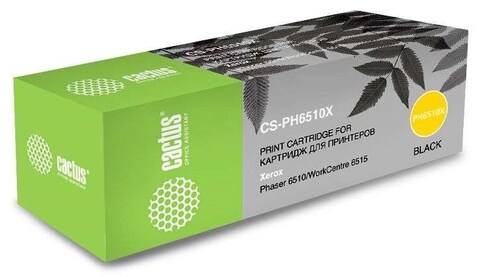 Картридж лазерный Cactus CS-PH6510BK 106R03484 черный (2500стр.) для Xerox Phaser 6510DN/WC 6515DN