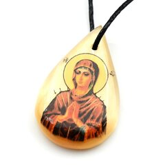 Оберег из селенита, кулон "Семистрельная", 27*40 мм