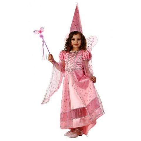 Детский карнавальный костюм Фея сказочная розовая