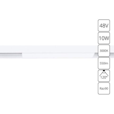 Магнитный трековый светильник Arte Lamp LINEA A4672PL-1WH