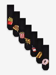 Носки хлопковые для мальчика Next M91-941, 7 шт., Черный