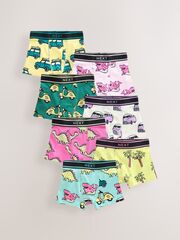 Трусы для мальчика Next AA7-500, 7 шт., Голубой, Молочный, Зеленый