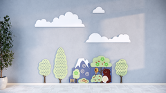 Декоративно-развивающая панель "Лес"