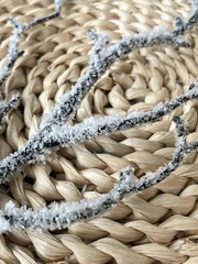 Ветка со снегом искусственная, коряга, дерево искусственное, зимний декор, 24 см, набор 10 штук.