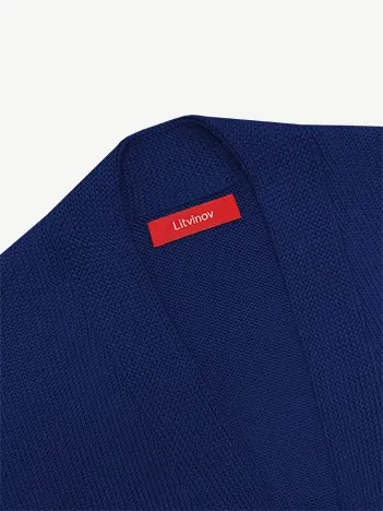 Кардиган с планкой из шелка