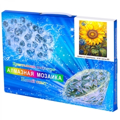 
          Алмазная мозаика Alingar, на подрамнике, с полным заполнением, (глянц), 20х30 см, 20 цветов, "Подсолнух"