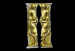 Силиконовый молд № 0529 Полуколонны левая и правая