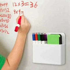 
          Магнитная подставка для маркерной доски, Alingar, 10 х 12 х 4 см, "Basic", белая, 2 отсека, европодвес