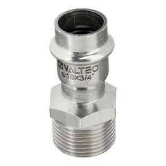 Соединитель Valtec нерж. сталь с нар.р. 18х3/4