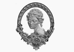 Силиконовый молд Портрет-L