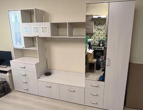 Шкаф 2х створчатый Белла ясень белый