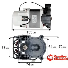 Двигатель эл. переменного тока QUATTRO ELEMENTI PALERMO125Turbo без помпы (242-304-000)
