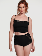 КОМПЛЕКТ МАЙКА И ТРУСИКИ БИКИНИ С КРУЖЕВНОЙ ОТДЕЛКОЙ