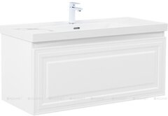 Aquanet 365940 Тумба с раковиной Агата 110 1 ящ. цв. белый сатин (365940) фото