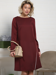 Платье Незнакомка (бордовое) П15129-30М LT Collection