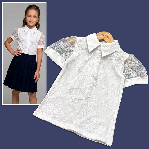 Блуза девочке (7-11) 260419-Y610