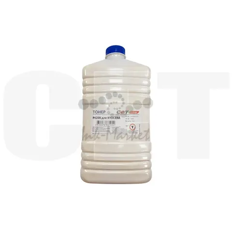 Тонер PK208 для KYOCERA ECOSYS M5521cdn/M5526cdw/P5021cdn/P5026cdn (Japan) Yellow, 500г/бут, (унив.), OSP0208Y-500