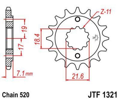 Звезда ведущая JTF1321 14