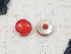 Пуговицы костюмные, d 1,8 см, красный