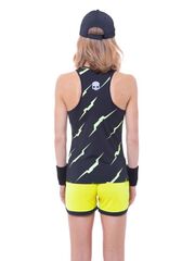 Топ теннисный Hydrogen Thunder Tank Top Woman - black/yellow fluo