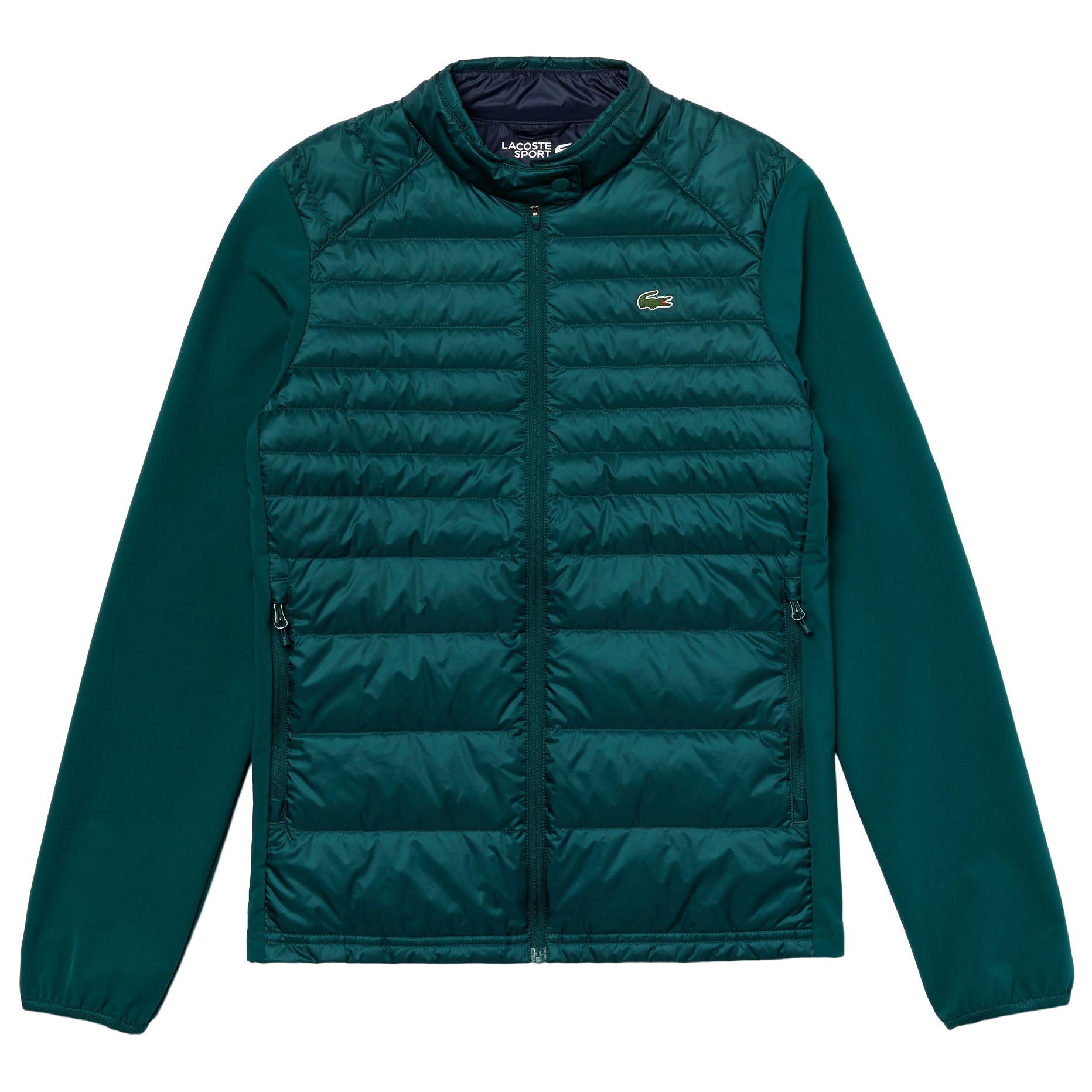 Женская Кофта теннисная Lacoste Women's SPORT Water-Resistant Down-Filled Puffer  Jacket - green/navy blue - купить по выгодной цене | Теннисный магазин  tennis-store.ru