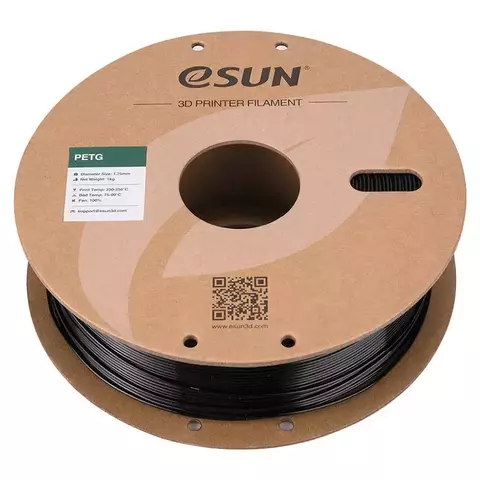 Катушка PETG-пластика ESUN 1.75 мм 1кг., черная