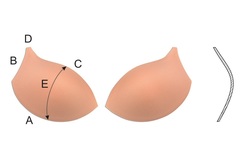 Чашки спейсер белые (90B-95A-85C-80D)