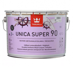 Лак глянцевый 90 ЕР Uniсa Super Tikkurila 9л