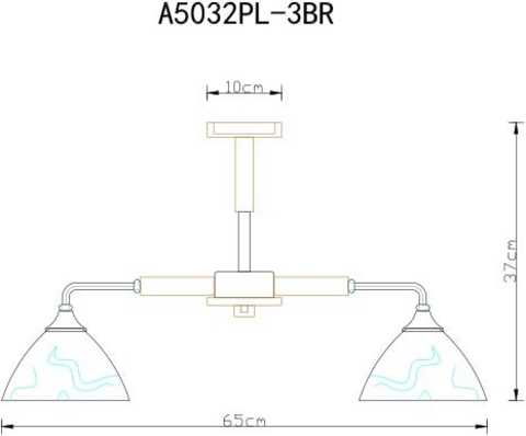 Потолочная люстра Arte Lamp MATTHEW A5032PL-3BR