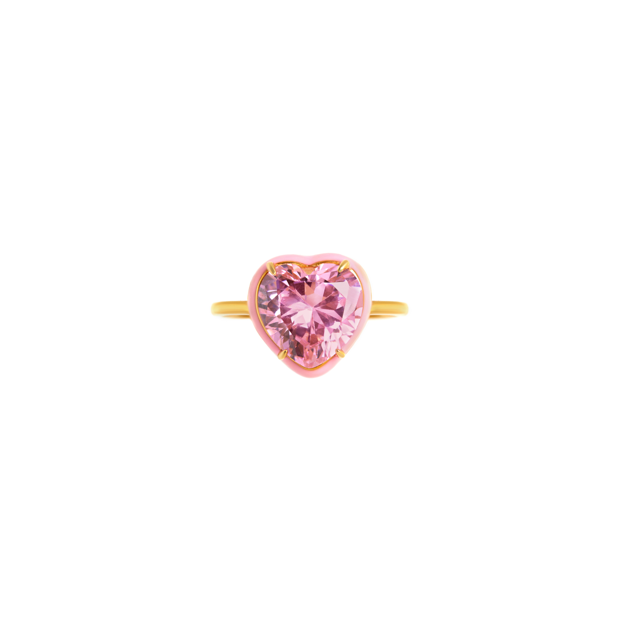 VIVA LA VIKA Кольцо Heart Macaroon Ring – Raspberry