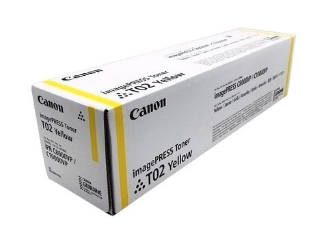 Тонер Canon Т02 желтый для Canon imagePRESS C10000VP, C10010VP, C8000VP, C9010VP (8532B001)