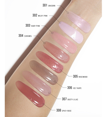 LuxVisage Блеск-плампер для губ  LIP volumizer hot vanilla, тон 306 Ice Taupe,Unicorn 2.9г