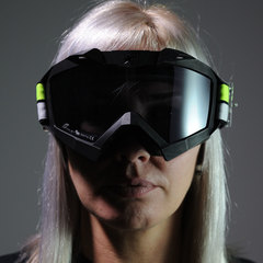 Очки кроссовые ARIETE GOGGLES ADRENALINE PRIMIS, черный, зеркальная тонированная линза 14001-PPNB