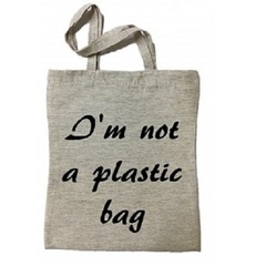 Экосумка из льна Not a plastic bag MerGOO, 33*39 см