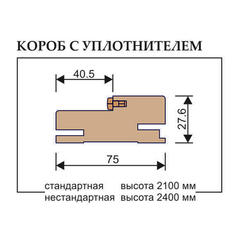 Купить Коробка телескоп эмаль Regi Doors