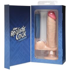 Вибромассажер реалистичной формы The Realistic Cock Vibrating 8” - 23,6 см. - 