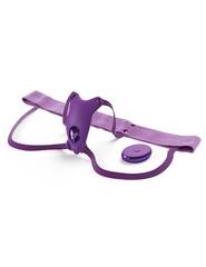 Сиреневый пояс с вибровкладкой Ultimate Butterfly Strap-On - 