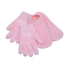 Набор увлажняющих гелевых перчаток и носков SPA Belle (СПА Бель) с лавандой розовые