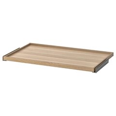 Полка выдвижная IKEA KOMPLEMENT (КОМПЛЕМЕНТ), Белый морёный дуб, 100x58 см