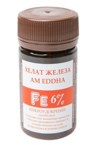 ХЕЛАТ ЖЕЛЕЗА АМ EDDHA Fe 6% микроудобрение 50мл