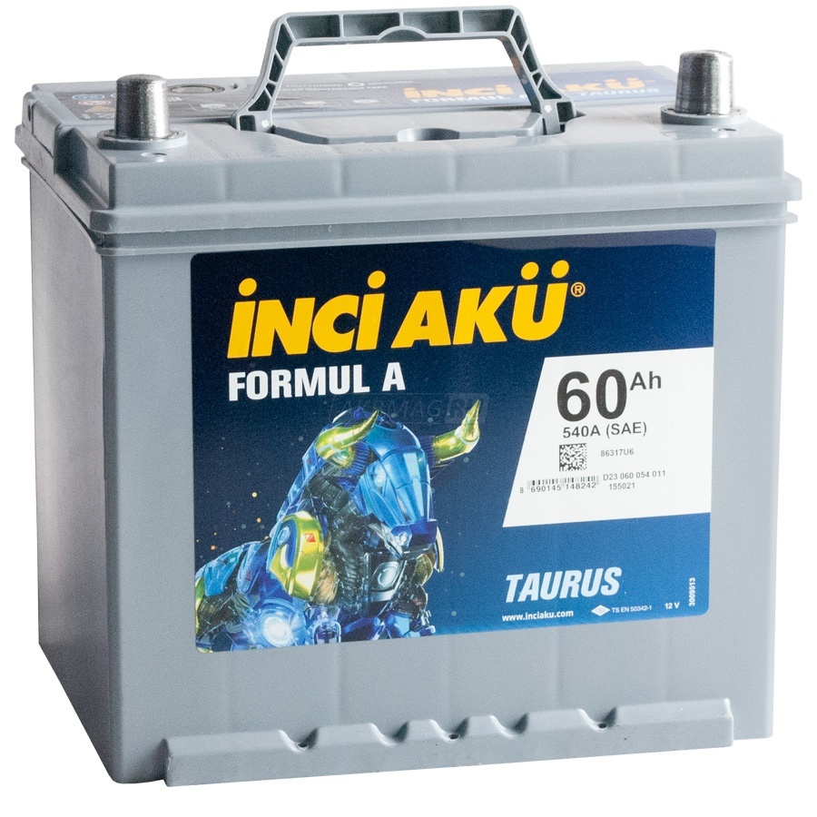 Аккумулятор автомобильный INCI AKU Formul A 60R 540 А обр. пол. 60 Ач (D23  060 054 011) - купить по выгодной цене | АКБ-ТОК.ру магазин аккумуляторов  по низким ценам в Химках!